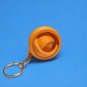 3D Printed Gyro Fidget Spinner Keyring: Sensory Toy