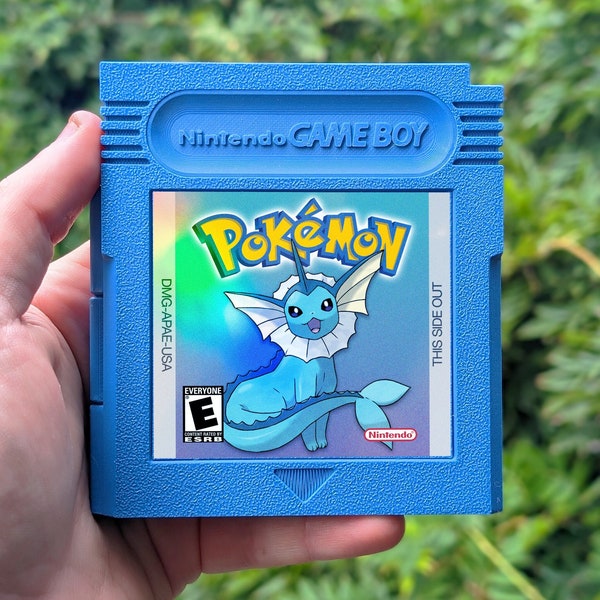 Custom Switch Game Case Pokemon Vaporeon - Vaporeon Nintendo Switch Gameboy cartridge display Case Storage