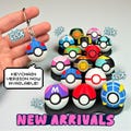 Pokeball Clicker Fidget toy with Keychain option | 15 types with random Gacha selection product logo