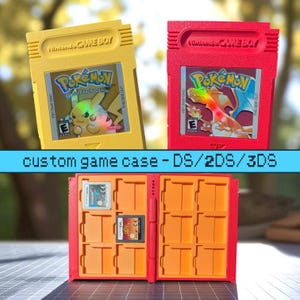 Custom Pkmn DS 2DS 3DS Game Case - Personalized Cartridge Holder - 12 Games