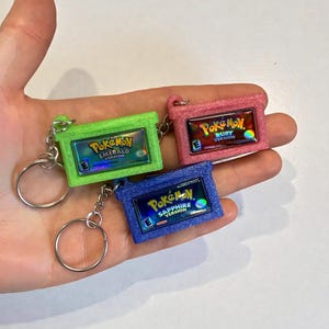 Llaveros personalizados de cartuchos de GBA - Llavero de Gameboy Advance con tapa de resina