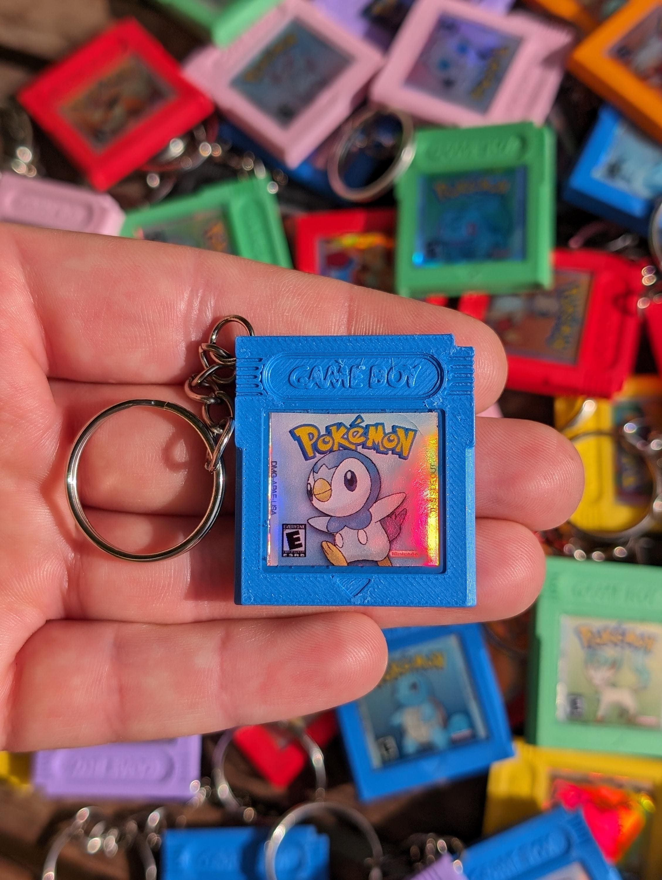 カスタムポケモンゲームボーイカートリッジキーホルダー - 樹脂