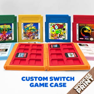 Custom GB Switch Game Case: 3D Printed Cartridge Storage