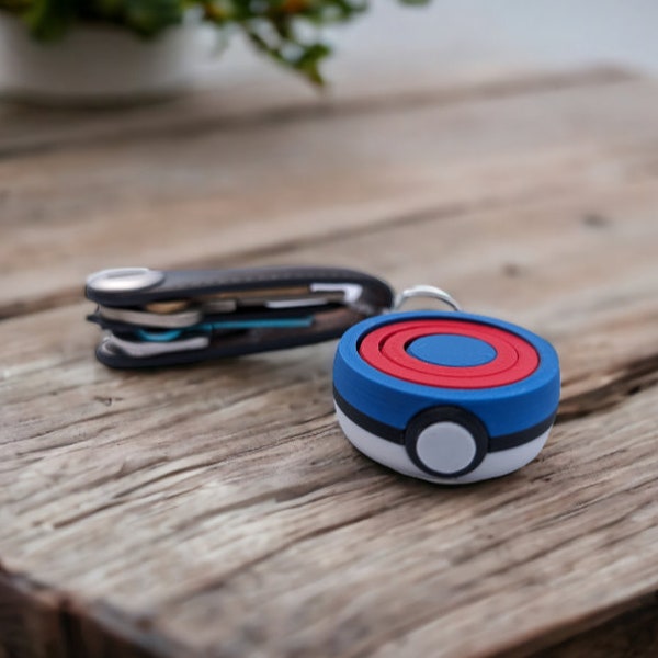 Pokeball Gyro Fidget toy Keyring! Pokemon Stress and anxiety relief