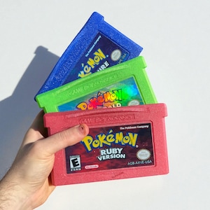 Jätte Gameboy Advance anpassad Pokémon GBA-kassett väggdekoration