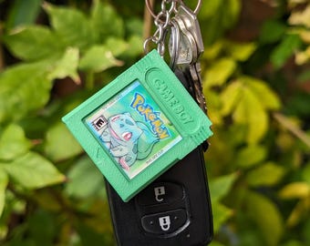 カスタムポケモンゲームボーイカートリッジキーホルダー - 樹脂