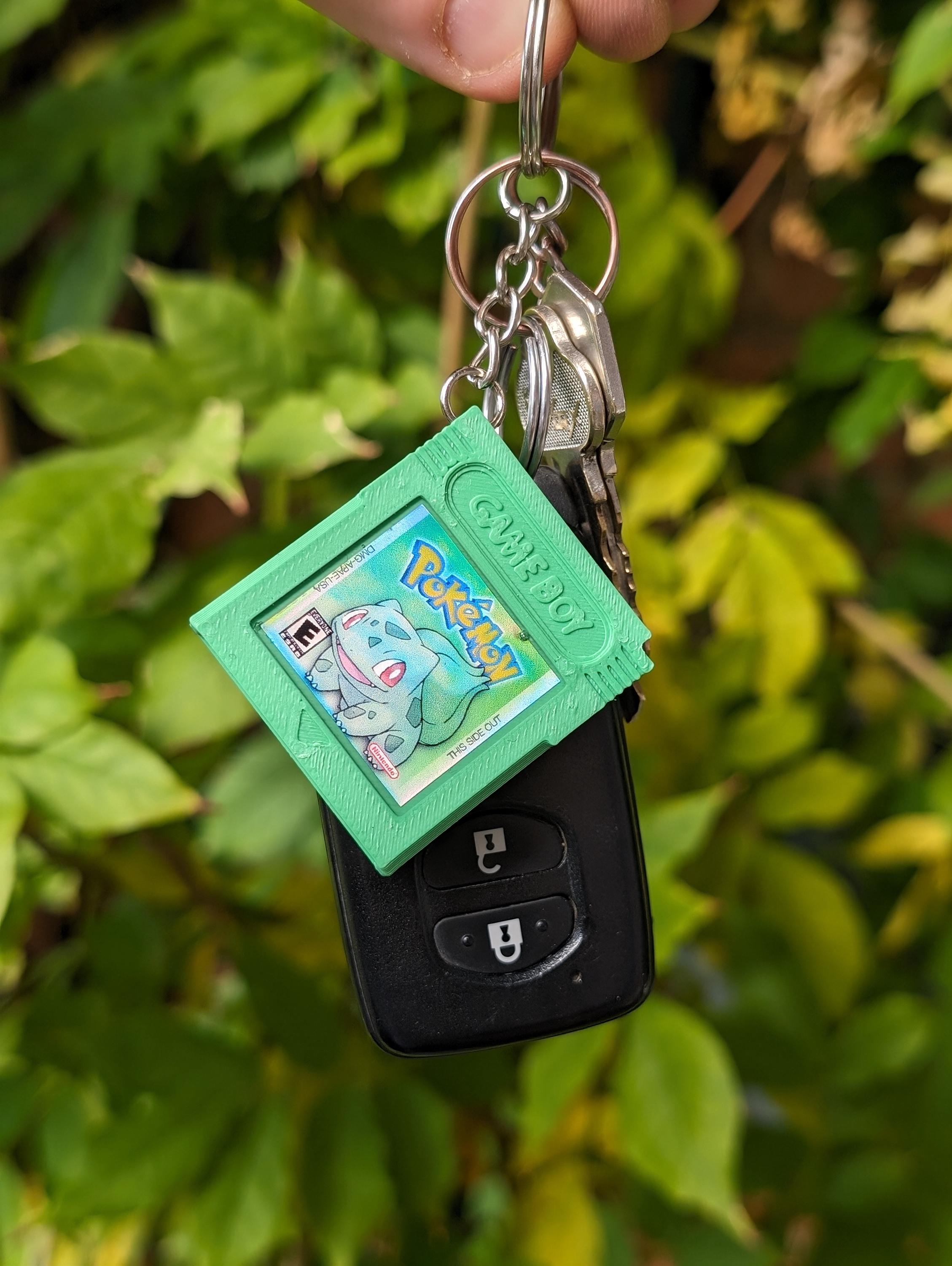 ゲームボーイ風キーホルダー　ポケモン カスタムポケモンゲームボーイカートリッジキーホルダー - 樹脂