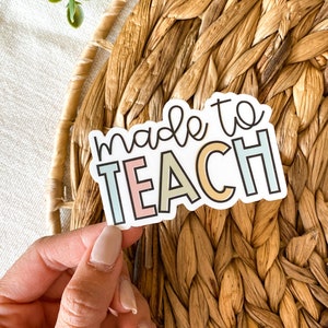 Pegatinas impermeables para profesores, vinilo, regalo para futuros profesores