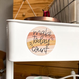 MAGNET Make Today Count Magnet | Fridge Magnets, Car Magnet, Gift Ideas, Positive Magnet, Pick Me Up Gifts