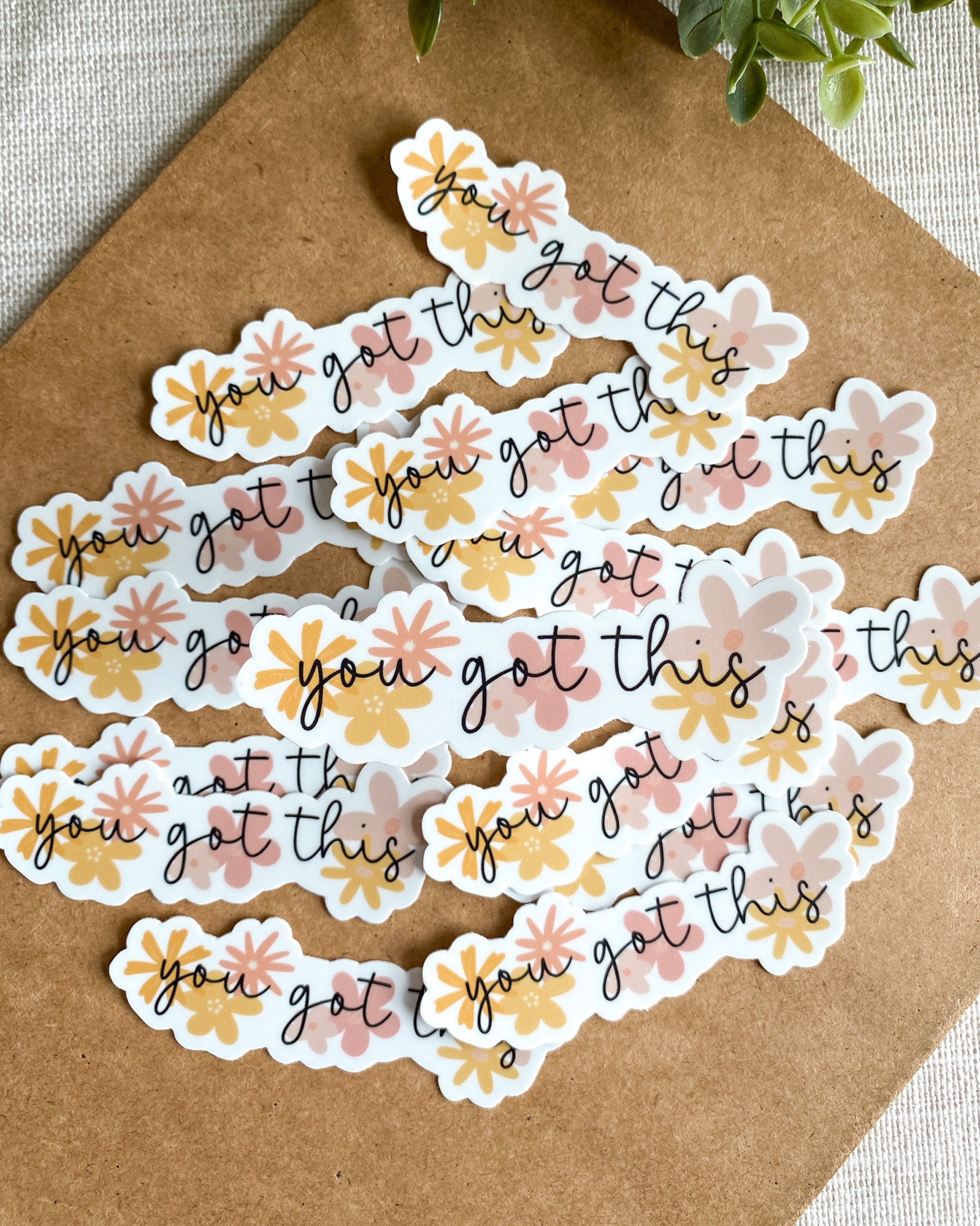 You Got This Floral Sticker Motivational Sticker Positive | Etsy