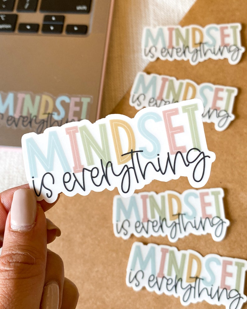 CLEAR Mindset is Everything Motivational Sticker Positive Etsy