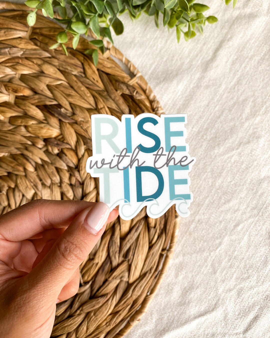 Rise With the Tide Sticker Vinyl Waterproof Sticker - Etsy