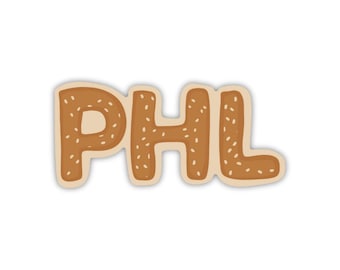 Philly PHL Pretzel Sticker