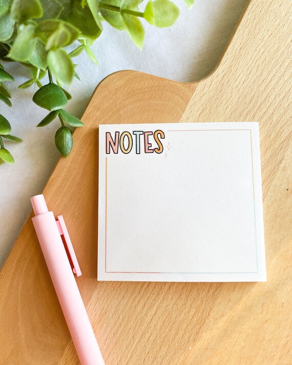 Classic Notes Sticky Notes Mini Notepad, Cute Stationery, Employee  Appreciation Gifts, Post It Notes, Office Essential 