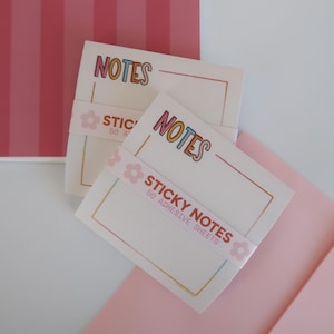 Classic Notes Sticky Notes | mini notepad, cute stationery, employee appreciation gifts, office essential