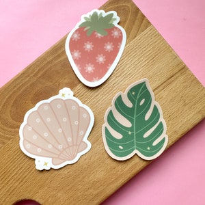 Clam Shell Sticker Clam Shell Sticker | Summer Sticker, Pink, Decorative, Laptop Decal ...