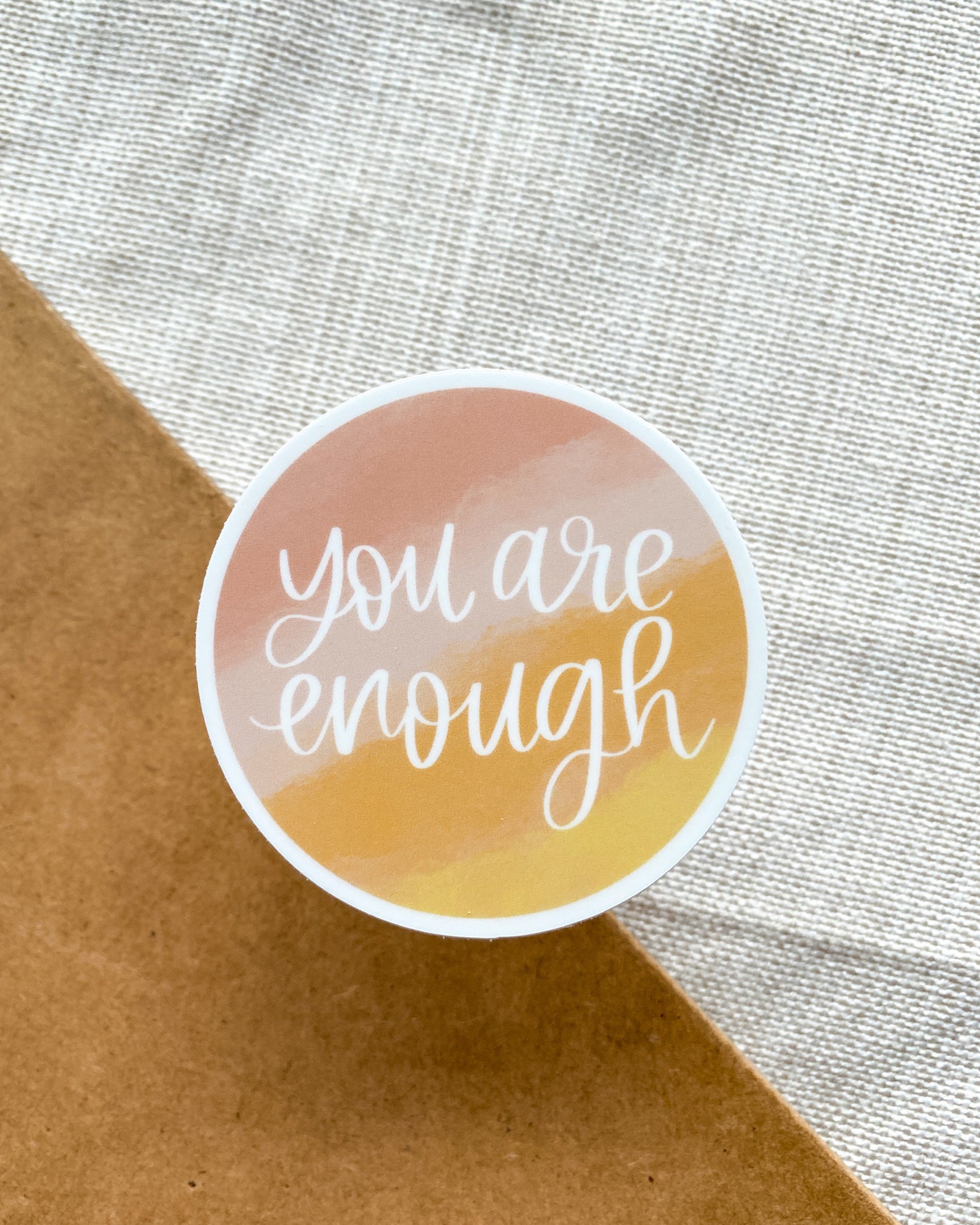 You Are Enough Vinyl Sticker Inspirational Positive Etsy UK
