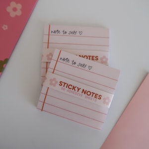 Note To Self Lined Sticky Notes | 3x3" Mini Memo Pad