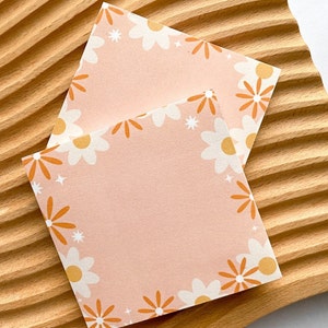 Gänseblümchen Sticky Notes | pink lover, mini notizblock, niedliches Briefpapier, Planerpapier