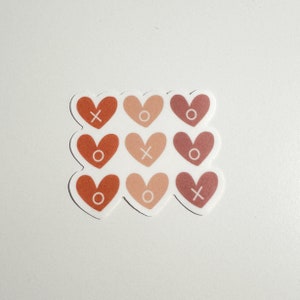 XO Valentijnssticker | valentijnssticker, meisjessticker, cadeau vday, xoxo, schattige sticker, hartenstickers