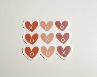 XO Valentine Sticker | valentine sticker, girly sticker, vday gift, xoxo, cute decal, hearts stickers