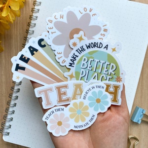 Lehrer Sticker Pack | Lehrer Geschenke, Lehrer-Vinyl-Aufkleber, Erzieher-Abziehbilder