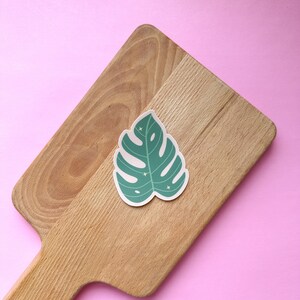 Sticker feuille de Monstera | sticker végétal, amateur de plantes, plant mama, sticker pour ordinateur portable