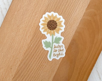 Sunflower Fall Sticker | Weatherproof Vinyl Decal
