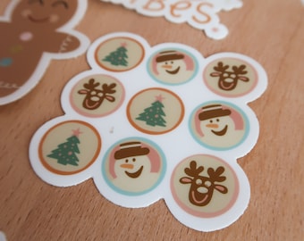 Holiday Sugar Cookies Sticker | holiday, christmas, be merry, winter sticker, cute fun sticker, sticker gift, christmas favor, holiday label