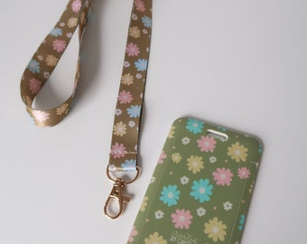 Garden Bloom Card Holder and Lanyard