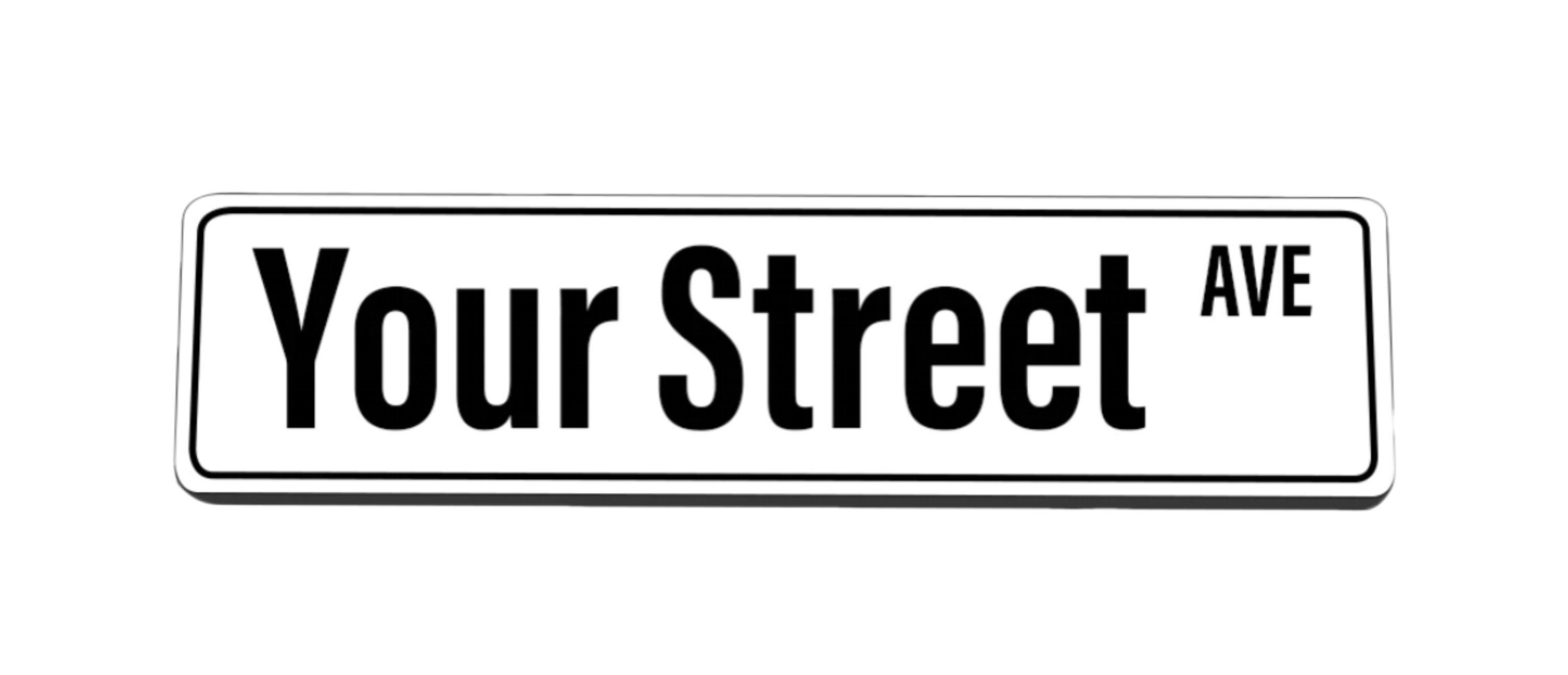 Custom Street Sign Etsy