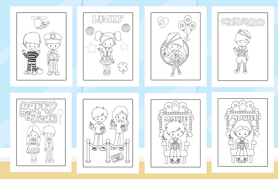 Download Boy & Girl Coloring Book KDP Interior Ready | Etsy