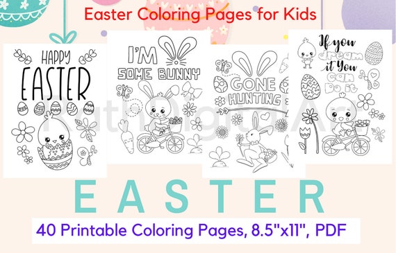 Easter Coloring Pages-40 Printable Easter Coloring for Kids