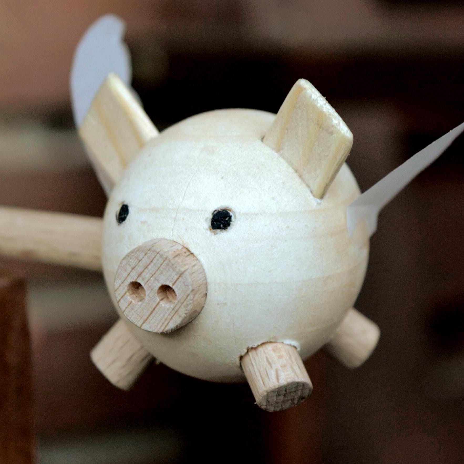 Automata Mechanical Pig Toy Flying Pig GiftsToMe