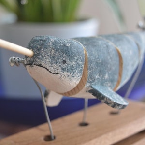 Oceanic Wonder: Handcrafted Narwhal Automaton 2.0