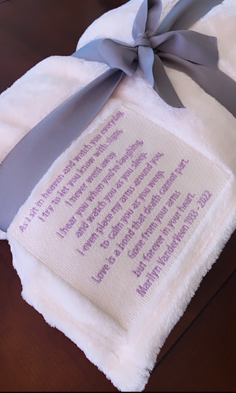 Memorial Blanket Sympathy Gift soft Throw Blanket Etsy