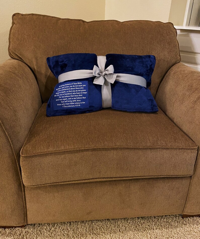 Memorial Blanket Sympathy Gift soft Throw Blanket Etsy