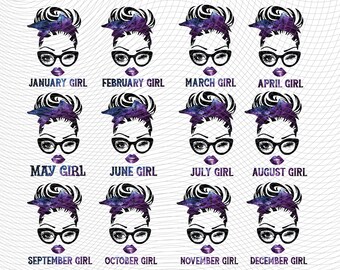 Birthday Month Png Etsy