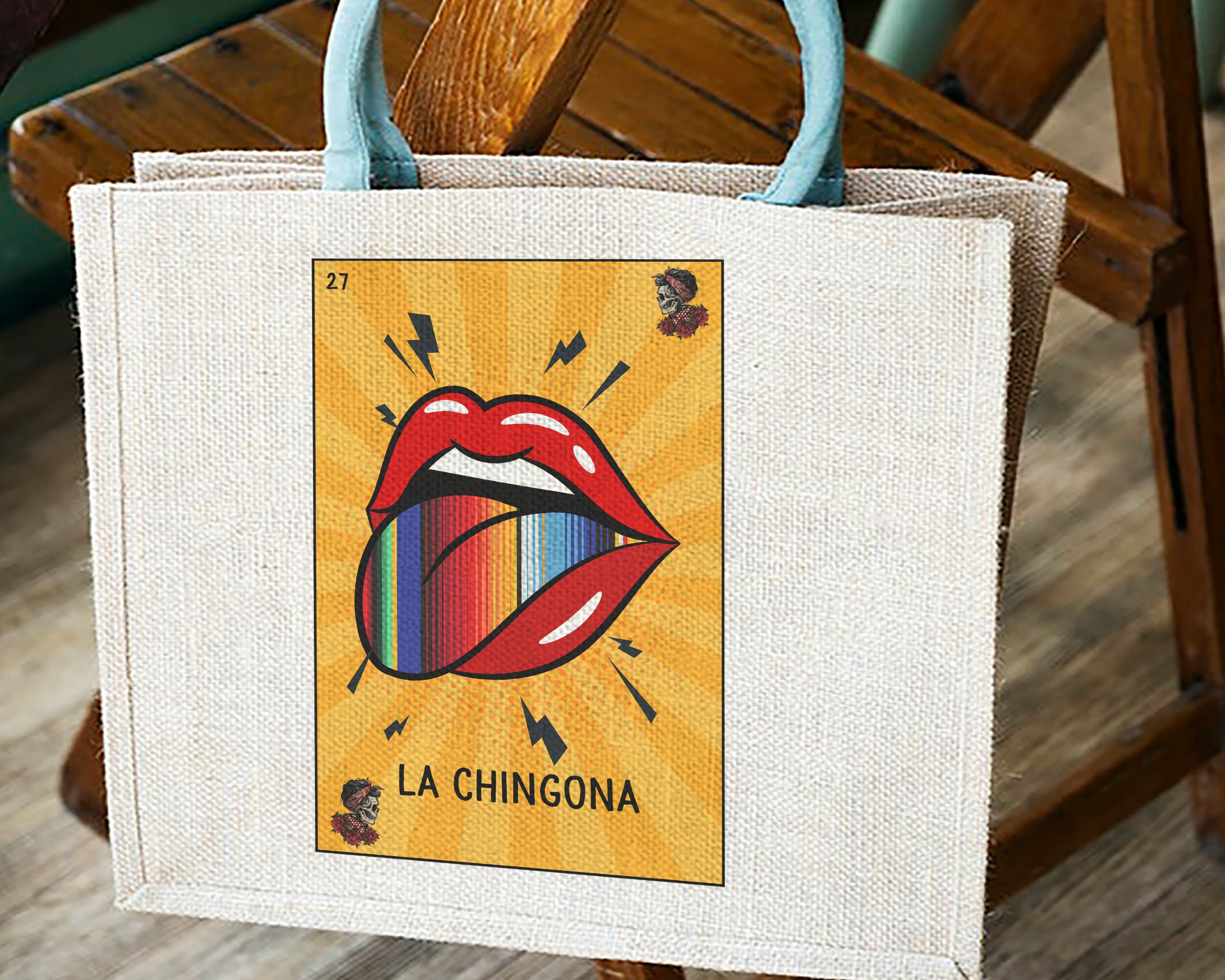 La Chingona Loteria Card PNG Chingona Png Chingona Spanish Etsy