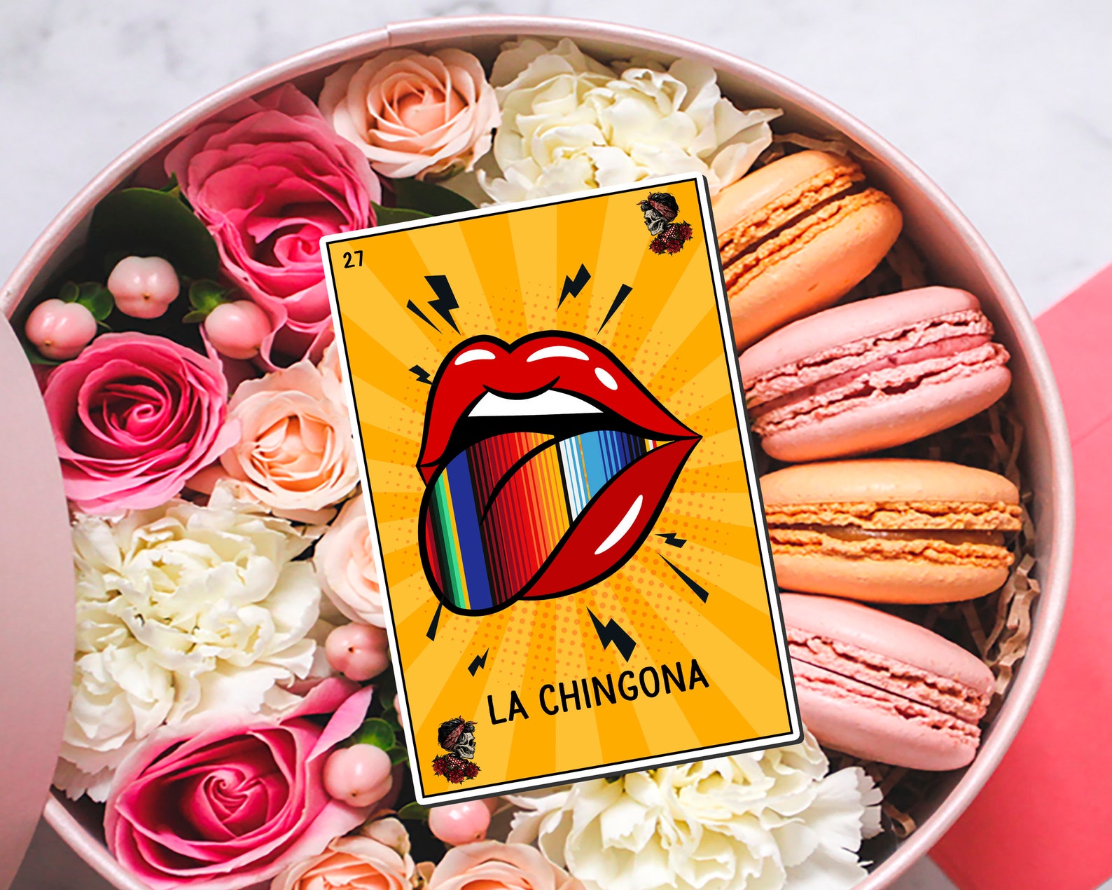 La Chingona Loteria Card PNG Chingona Png Chingona Spanish Etsy