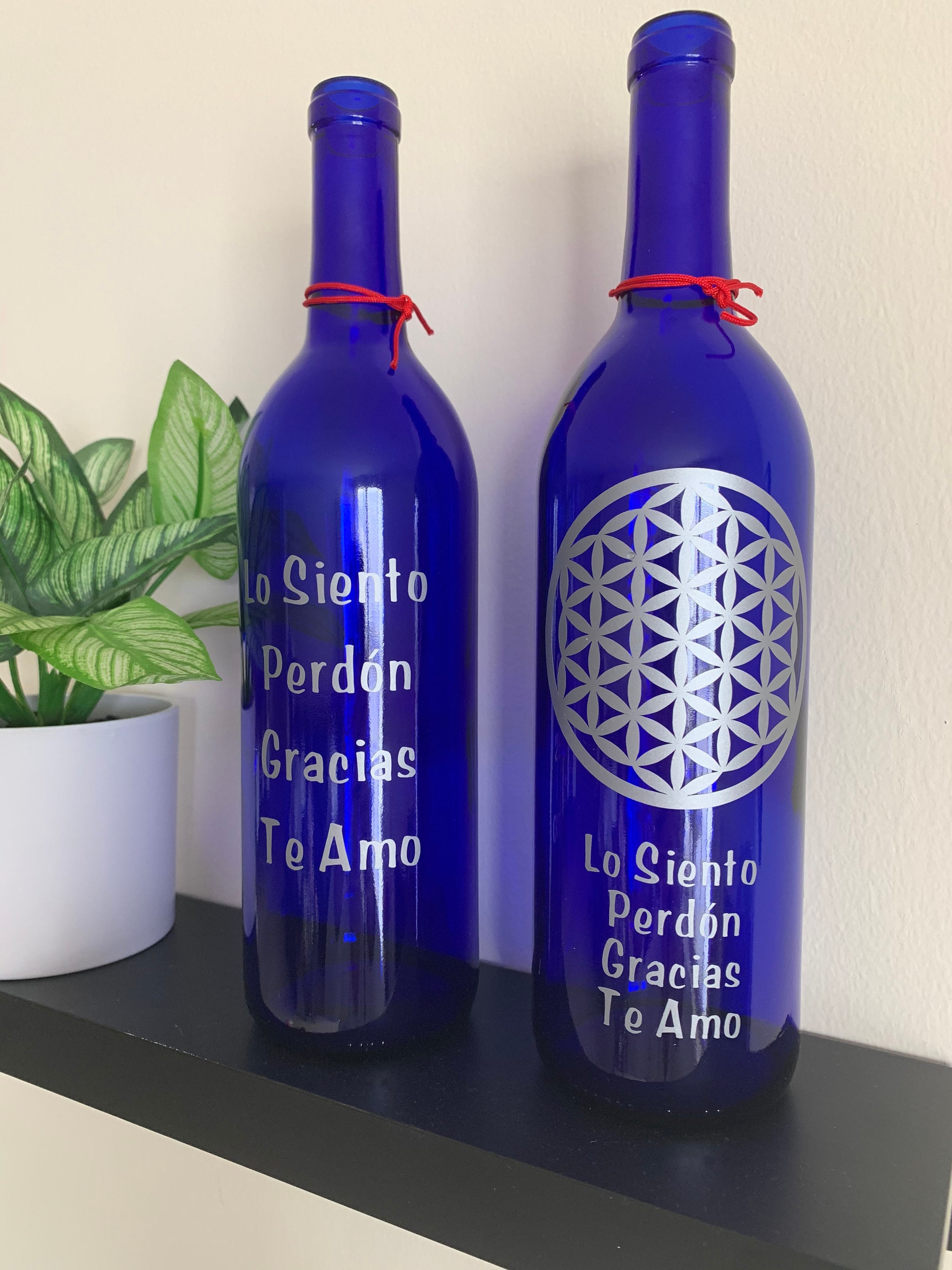 Blue Solar Water Bottle Reusable 750ml Ho'ponopono Etsy