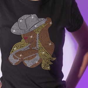 Country Cowgirl Rhinestone Shirt, Rhinestone Cowgirl TShirt, Cowgirl lovers gift for women, mothers day gift, Bedazzled cowgirl
