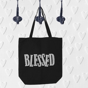 Faithful Tote Bag, Bible Verse Tote, Christian Canvas Gift, Inspirational Tote Bag, Religious Gift, Church Tote, Scripture Gift, Bling tote