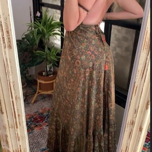 Backless long bohemian summer dress | long adjustable open back dress free loss size | bohemian clothing for women | goddess dress | halter
