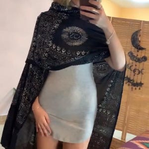 ボヘミアン ユニセックス スカーフ | 仏教風 祈りのショール | ボヘミアン ビーチサロン | ヨガ オム インド スカーフ | 民族 部族 パレオ | 彼女へのギフト