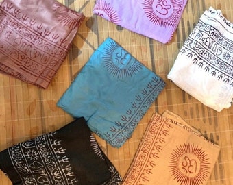 Boho HALSDUK | stora tribalsjalar | unisexhalsduk | strandsarongklänning | indisk yoga-om-halsduk | etnisk naturlig pareo | blocktryckt present