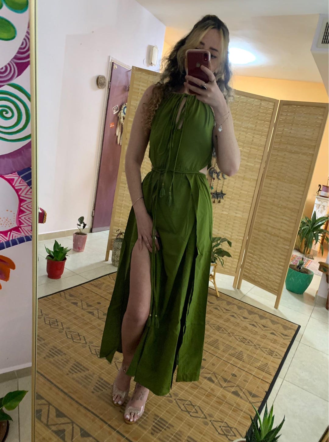 Bohemian Two Cut High Slit Dress | Photo Shoot Boho Beach Style ...