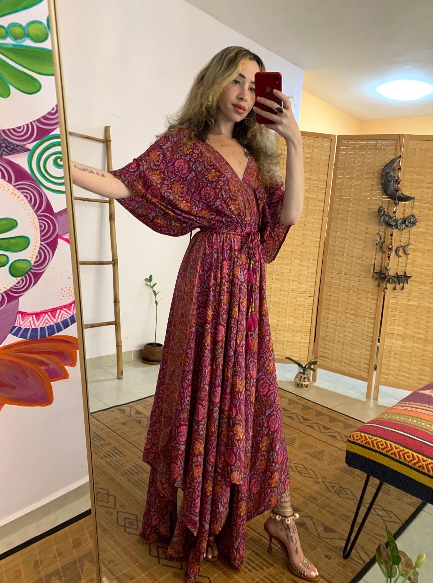 green emerald velvet dress Designer Maxi Dress | Dress with Deep Plunge main image 0