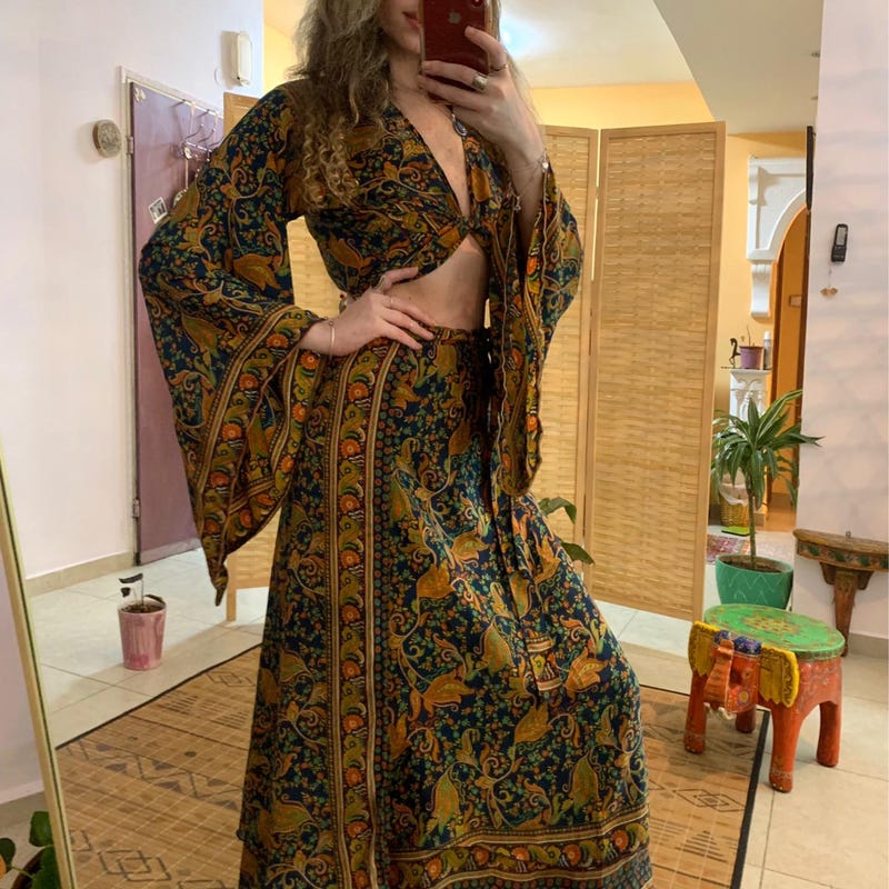 Boho Skirt and Top Set - Etsy
