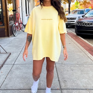 Sensitive Gangster Amaya Papaya tshirt comfort colors butter yellow